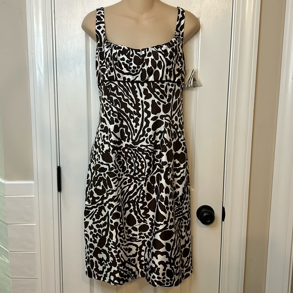 Milly of New York Black and White Patterned Dress